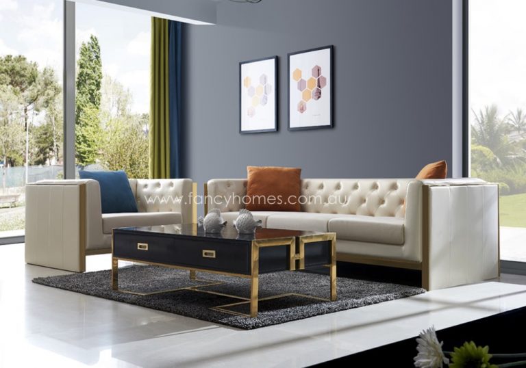 messina grey leather sofa