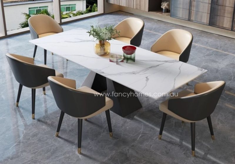 Fancy Homes Katiya Ectension Sintered Stone Dining Table Top