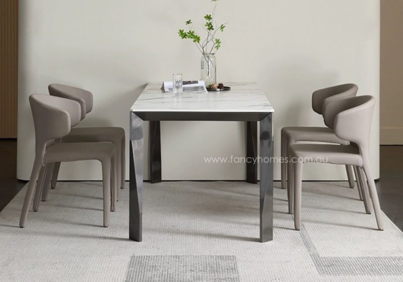Fancy Homes Florence Sintered Stone Dining Table Side