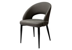 Fancy Homes Tully Dining Chair Dark Grey Black Base